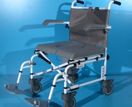 Scaun pliabil pentru WC si baie din aluminiu Drive