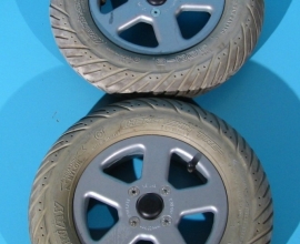 Roata cauciuc si camera pentru carucior electric 3.00-8