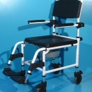 Scaun cu WC si rotile din aluminiu  Mobilex