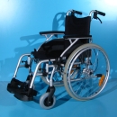 Scaun cu rotile din aluminiu  Drive – latime sezut 42 cm