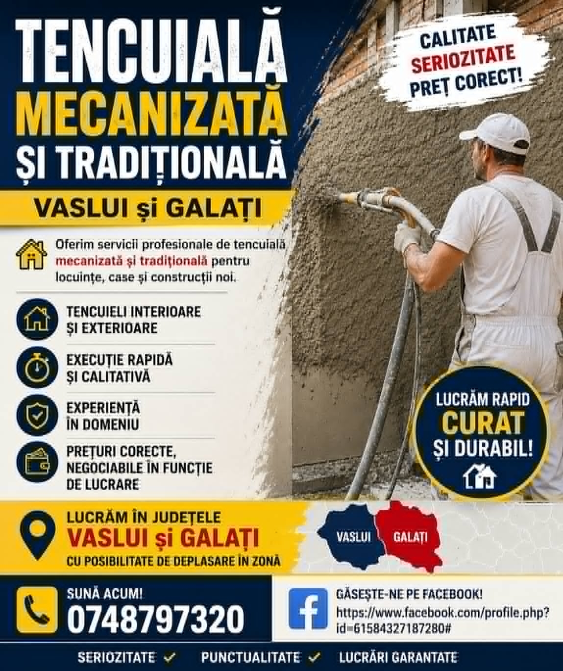 Tencuiala nisip + Multibat sau nisip si ciment