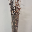 Vaza Sticla & Flori Decorative