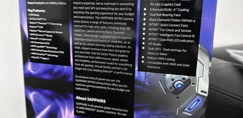 Placa video Sapphire Radeon RX 580 NITRO+ 8GB GDDR5 256-bit
