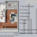 Apartament cu 2 camere , 57 mp utili ,pe str. Sperantei , langa Lacul Morii .