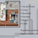 De vanzare apartament cu 2 camere de 54 mp utili ,str. Sperantei , langa padurea Rosu .