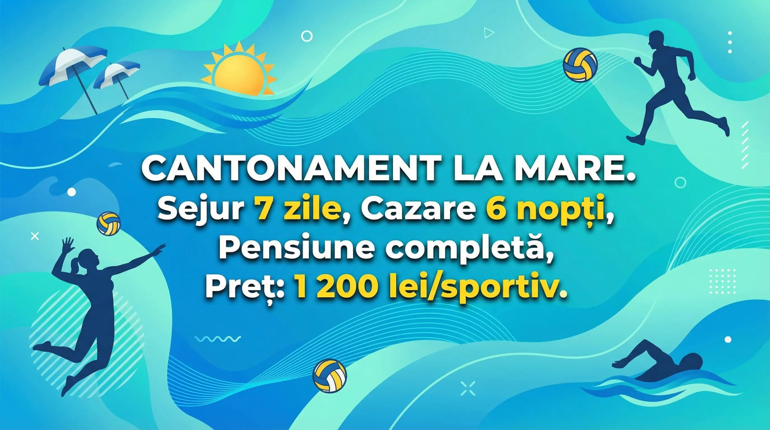 Oferta Cantonament Sportivi la Mare