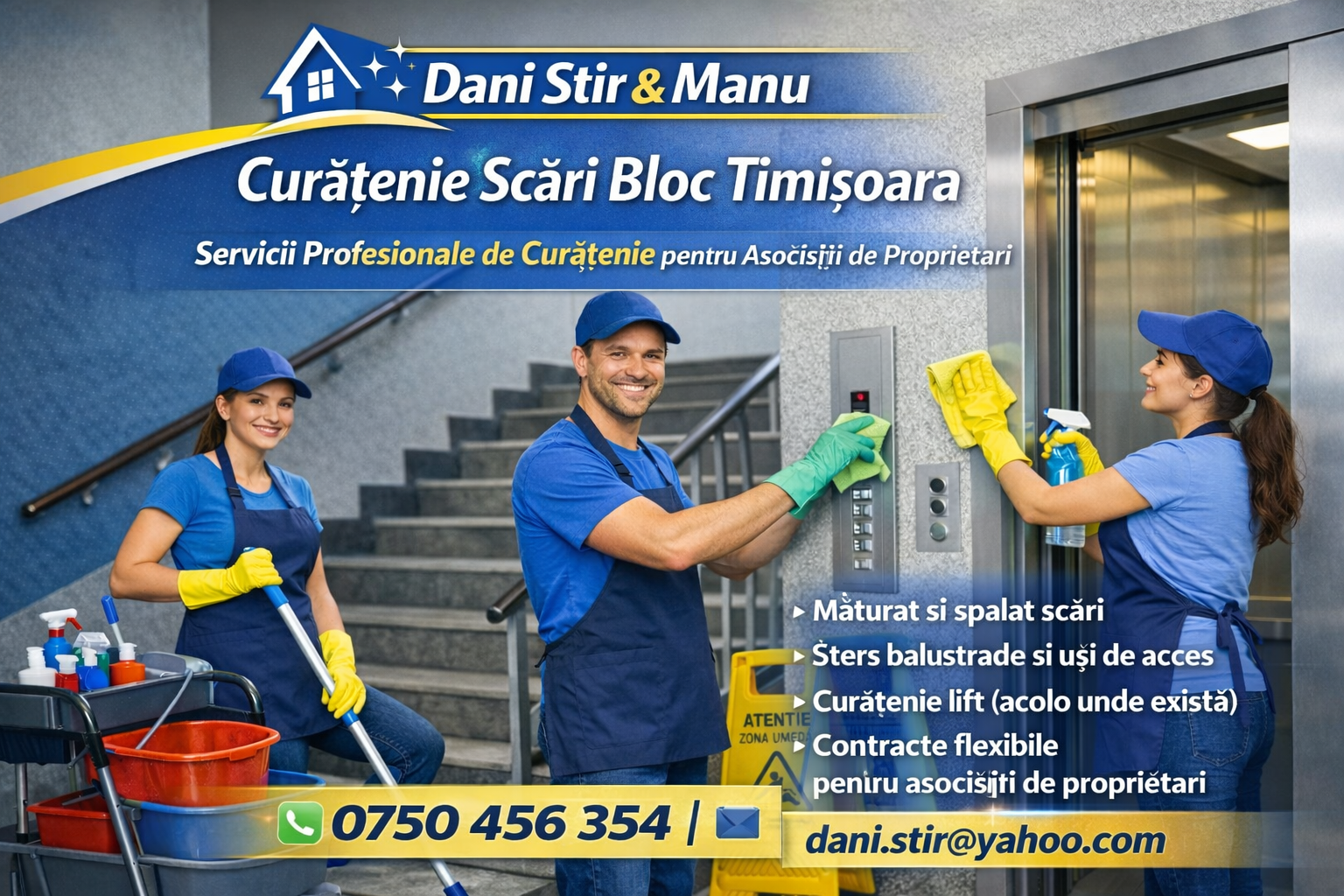 Servicii Profesionale de Curatenie in Asociatii de Locatari Timisoara