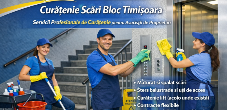 Servicii Profesionale de Curatenie in Asociatii de Locatari Timisoara