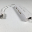 USB Ethernet Adaptor cu 3 porturi USB HUB 2.0: Extinde-ți Conectivitatea și Viteza de Internet!