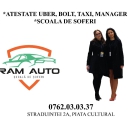 atestat uber bolt taxi, transport marfa, manager