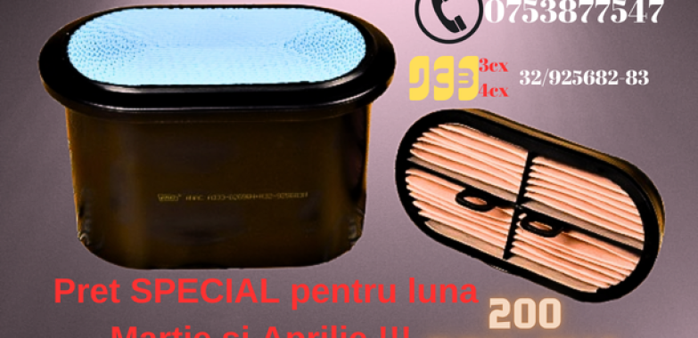 SET DE FILTRE DE AER PENTRU UTILAJE JCB
