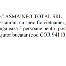 Ajutor bucatar SC ASMAINFO TOTAL SRL
