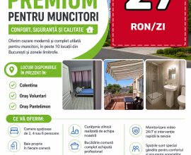 CAZARE PREMIUM PENTRU MUNCITORI – CONFORT, SIGURANTA SI CALITATE