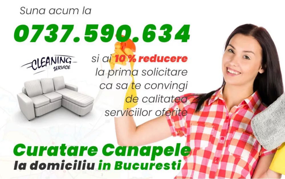 Curatare canapele Bucuresti. Curatare la domiciliu