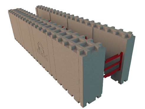 Cofraje termoizolante gen AMVIC , constructii case