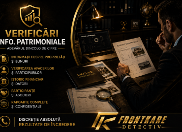 DETECTIV FRONTKARE  DETECTIV PARTICULAR, INVESTIGAȚII PRIVATE