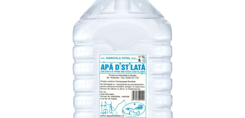 Apa Distilata ( obtinuta prin metoda distilarii )